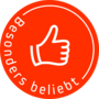 Button besonderBeliebt orange web 170px